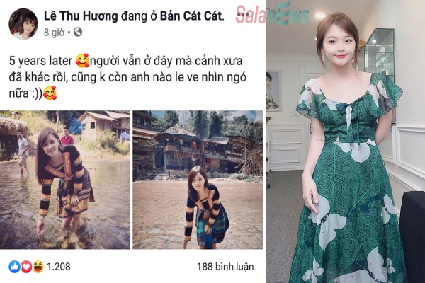 Nhan sắc quyến rũ mặn mà của “hot girl dân tộc” Thu Hương sau 4 năm